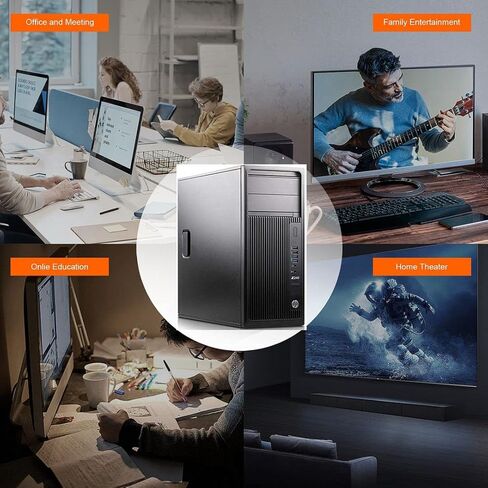 HP Tower Computers PC Workstation Z240,i5 Desktop,8GB Ram,512GB SSD + 2TB HDD,AX210 Built-in WiFi 6E,Windows 10,HDMI,DVI,DP,DVD,NVIDIA GT 1030 2GB,Wireless K&M +TJJ PAD Only by Titan ITAD(Renewed) in Kuwait