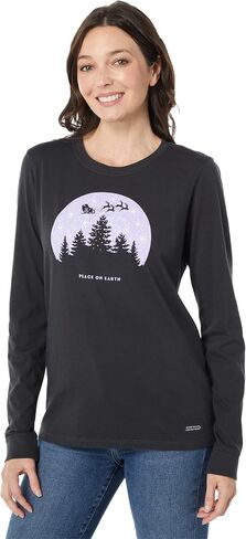 Life is Good Ho Ho Mandala Long Sleeve Crusher Tee in Saudi Arabia