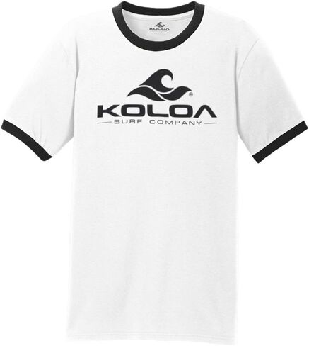 Koloa Surf Classic Wave Logo Ringer T-Shirts in Sizes S-4XL in Kuwait
