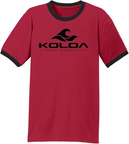 Koloa Surf Classic Wave Logo Ringer T-Shirts in Sizes S-4XL in Kuwait