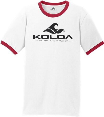 Koloa Surf Classic Wave Logo Ringer T-Shirts in Sizes S-4XL in Kuwait
