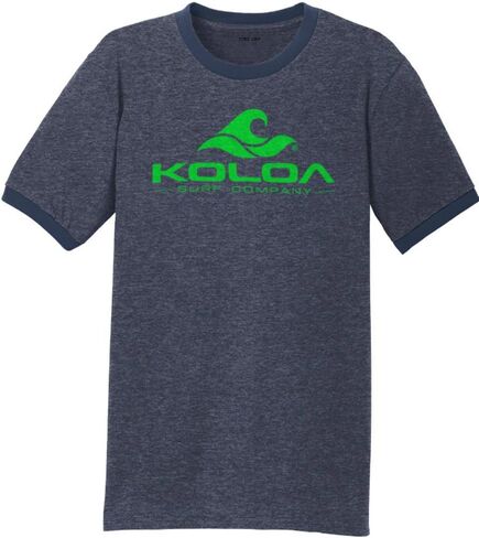 Koloa Surf Classic Wave Logo Ringer T-Shirts in Sizes S-4XL in Kuwait
