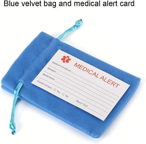 BAIYI HOPE Medical Alert ID Bracelets Silicone Clasp Identification Emergency Bracelet for Women and Men Free Engraving Stainless Steel Tag in Kuwait