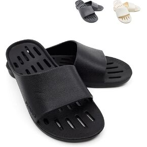 Ultralight Shower Shoes Men & Women for College Dorm. Non Slip Gym Bath Slippers made of EVA Rubber