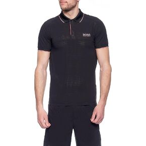 Hugo Boss Men's Pauletech 2 Blue Stretch Poly Polo T-Shirt Active in Saudi Arabia