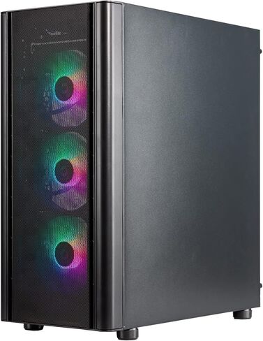 Velztorm Archux Gaming Desktop PC (AMD Ryzen 7 5700X 8-Core, 16GB RAM, 1TB PCIe SSD + 3TB HDD (3.5), GeForce RTX 4060, Black, Win 10 Home) in Saudi Arabia