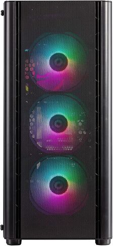 Velztorm Archux Gaming Desktop PC (AMD Ryzen 7 5700X 8-Core, 16GB RAM, 1TB PCIe SSD + 3TB HDD (3.5), GeForce RTX 4060, Black, Win 10 Home) in Saudi Arabia