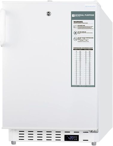 Summit Appliance ADA305AF 20" Wide Built-In Vaccine All-Freezer, ADA Compliant, Built-in Capable, Factory-Installed Lock, Adjustable Digital Thermostat, 3" Thick Door, Manual Defrost in Saudi Arabia