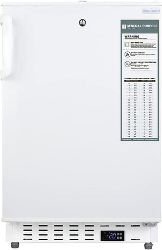 Summit Appliance ADA305AF 20" Wide Built-In Vaccine All-Freezer, ADA Compliant, Built-in Capable, Factory-Installed Lock, Adjustable Digital Thermostat, 3" Thick Door, Manual Defrost in Saudi Arabia