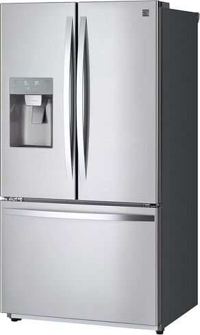 كينمور 75505 23.5 متر مكعب. قدم فريزر سفلي بباب فرنسي، من الفولاذ المقاوم للصدأ in Kuwait