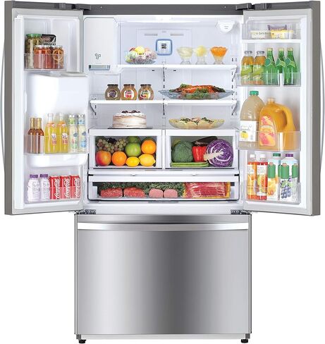 كينمور 75505 23.5 متر مكعب. قدم فريزر سفلي بباب فرنسي، من الفولاذ المقاوم للصدأ in Kuwait