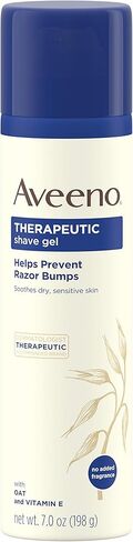 Aveeno Therapeutic Shave Gel with Oat and Vitamin E to Help Prevent Razor Bumps and Soothe Dry and Sensitive Skin, No Added Fragrances and Non-Comedogenic, 7 oz ( Pack of 6) in Saudi Arabia