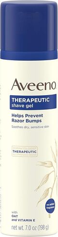 Aveeno Therapeutic Shave Gel with Oat and Vitamin E to Help Prevent Razor Bumps and Soothe Dry and Sensitive Skin, No Added Fragrances and Non-Comedogenic, 7 oz ( Pack of 6) in Saudi Arabia