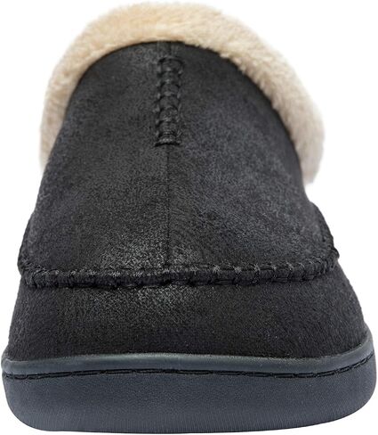 Ranberone Men's Slippers Microsuede Upper Moccasin House Shoes with Fuzzy Plush Lining Indoor and Outdoor in Kuwait