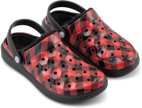 قبقاب مبطن من Joybees - للجنسين - C Buffalo Plaid/Black - للنساء 6 Medium in Saudi Arabia