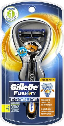 Gillette Fusion ProGlide Men's Razor with Flexball Handle Technology + 2 Razor Blade Refills in Saudi Arabia