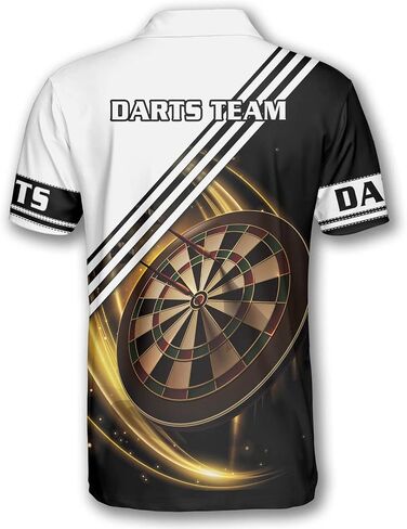 PRIMESTY Custom Darts Shirts for Men, Personalized Darts Jerseys for Men, 3D Darts Polo Shirts Size S-5XL in Kuwait
