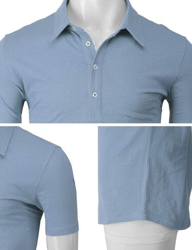 H2H Mens Casual Slim Fit Polo T-Shirts of Various Styles and Designed in Kuwait