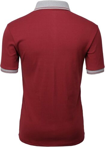 H2H Mens Casual Slim Fit Polo T-Shirts of Various Styles and Designed in Kuwait