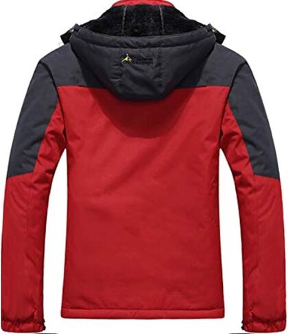 XinYangNi رجل الشتاء الصوف مقنعين الجبلية الصوف التزلج يندبروف المطر سترة الثلوج معطف الجبلية سترة أبلى in Kuwait