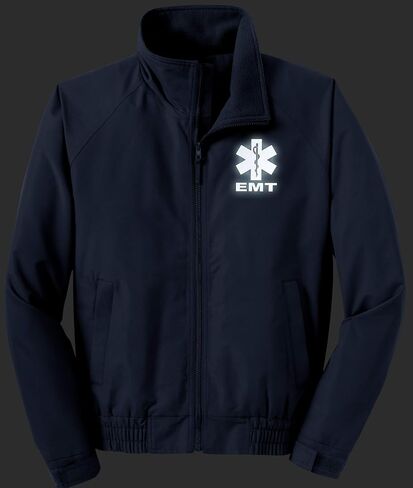 EMT economy jacket, REFLECTIVE logo fleece lining Emergency Medical in Saudi Arabia
