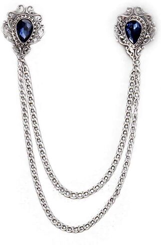 Brooches Pin for Men Shirts Collar Chain Brooch Pin Lapel Stick in Kuwait