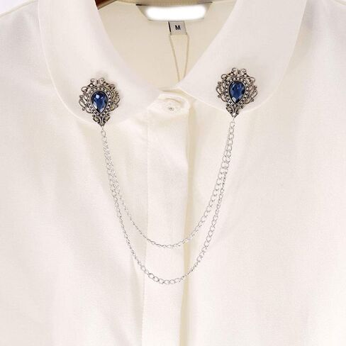 Brooches Pin for Men Shirts Collar Chain Brooch Pin Lapel Stick in Kuwait