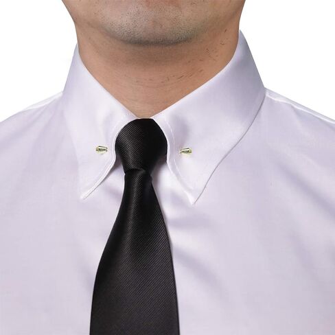 3PCS Men's Classic Brass Shirt Collar Bar Tie Pins Set for Wedding Business with Gift Box in Saudi Arabia