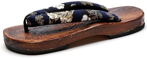 Men's Japanese Wooden Geta Sandals, Classic Fashion Mens Cosplay Geta Clogs Slippers, Geta Clogs Sandals Flip Flop Japanese Style Traditional Wooden Slippers for Men Women ( Color : A , Size : EU 39 ) in Kuwait