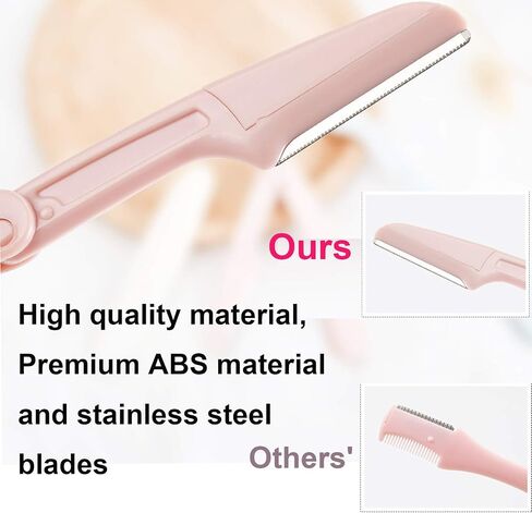 Eyebrow Razor,Multi Tool with Replacement Blades for Dermaplaning Women&Men,Foldable Precise Safe Neck Facial Body Hair Shaping Exfoliate Kit Shavers for Travel,Easy to Use and Carry,11 Pack,P in Saudi Arabia