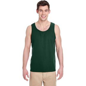 Gildan G520 Heavy Cotton Tank Top - Forest Green - XS in Kuwait