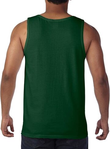 Gildan G520 Heavy Cotton Tank Top - Forest Green - XS in Saudi Arabia