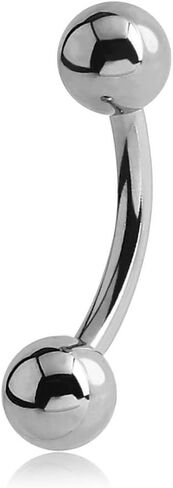 Amelia Fashion 18 Gauge Curved Barbell 316L Surgical Steel in Kuwait