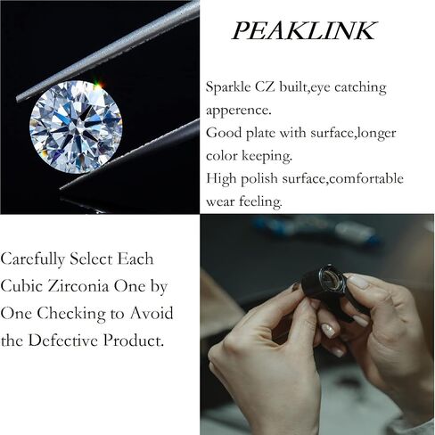 PEAKLINK Titanium Crystal Labret Studs16G Labret Jewelry Labret Internally Threaded Earring Helix StudsTragus Cartilage Conch Ear Piercing Body Jewelery Lip Monroe Studs 6 8 10mm in Kuwait