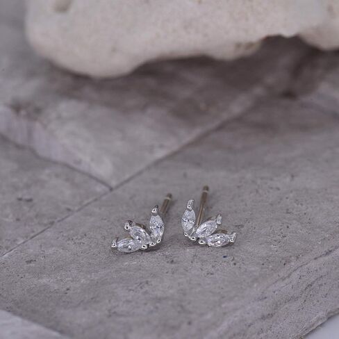 Tiny CZ Crown Cartilage Earrings Dainty Stud Earrings in Kuwait