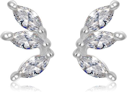 Tiny CZ Crown Cartilage Earrings Dainty Stud Earrings in Kuwait