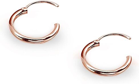 Sterling Silver 10mm Tiny Small Endless Cartilage Hoop Earrings for Women Men in Kuwait