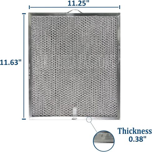 2-Pack Air Filter Factory Replacement For Broan Nutone QT2000 WA6500, 99010317, BPQTF, WA65F, S99010317 Aluminum Mesh Charcoal Combo Filter in Saudi Arabia