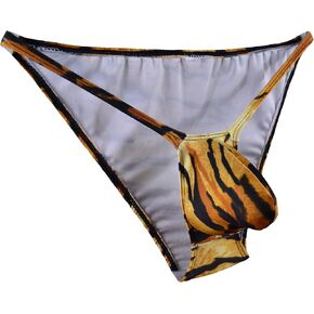 WOSESE Mens String Tanga Bulge Pouch Bikini Tiger WSS26 in Saudi Arabia
