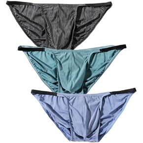 Men's Low Rise Bulge Pouch String Bikini Briefs Underwear in Saudi Arabia