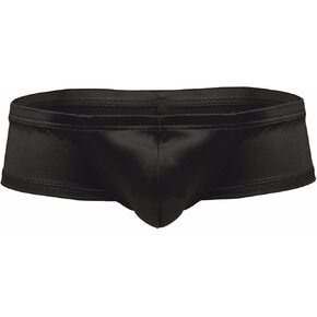 FEESHOW Men's Shiny Low Rise Bikini Briefs Bulge Pouch Cheeky Underwear Swimwear in Saudi Arabia