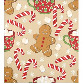 Ollabaky Dishwasher Magnet Cover Cute Christmas Gingerbread Magnetic Sticker Dishwasher Door Cover Decal Refrigerator Magnet Sticker for Home Kitchen Cabinet Appliances 23"x26" in Saudi Arabia