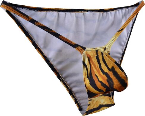 WOSESE Mens String Tanga Bulge Pouch Bikini Tiger WSS26 in Saudi Arabia