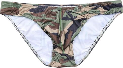 COMLIFE Men's Low Rise Camouflage Bulge Pouch String Bikinis Briefs Underwear in Saudi Arabia