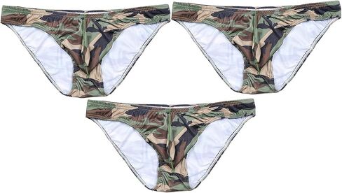 COMLIFE Men's Low Rise Camouflage Bulge Pouch String Bikinis Briefs Underwear in Saudi Arabia