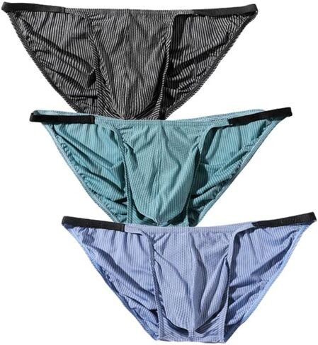 Men's Low Rise Bulge Pouch String Bikini Briefs Underwear in Saudi Arabia
