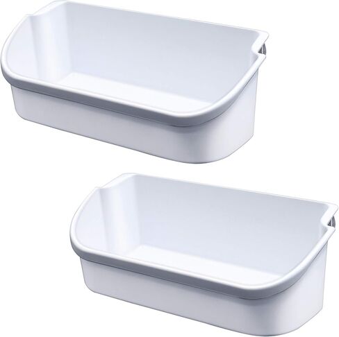 240356401 Durable refrigerator Door Shelf Replacement, Length 15.38", Compatible frigidaire and electrolux Side Bin, Top 2 shelves on refrigerator side, Replacement 240356402,240356406, 240356409 in Kuwait