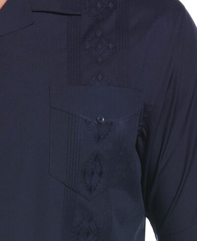Cubavera Men's Short Sleeve Button Down Embroidered Guayabera Shirt with Camp Collar (Size Small - 5X Big & Tall) in Kuwait