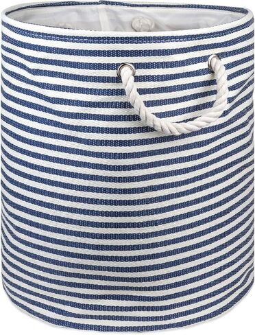 DII Woven Paper Storage Bin, Pinstripe, Aqua, Medium Rectangle in Kuwait
