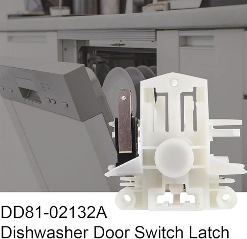 مزلاج مفتاح باب غسالة الأطباق Livtor DD81-02132A DD81-01629A متوافق مع بديل غسالات الأطباق سامسونج لـ AP6287051 PS8764558 EAP8764558، إلخ. in Kuwait